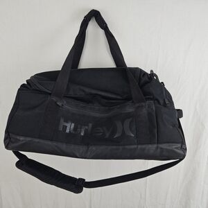 Hurley 40L Renegade Black Duffel Bag Travel School Sports Gym Weekend